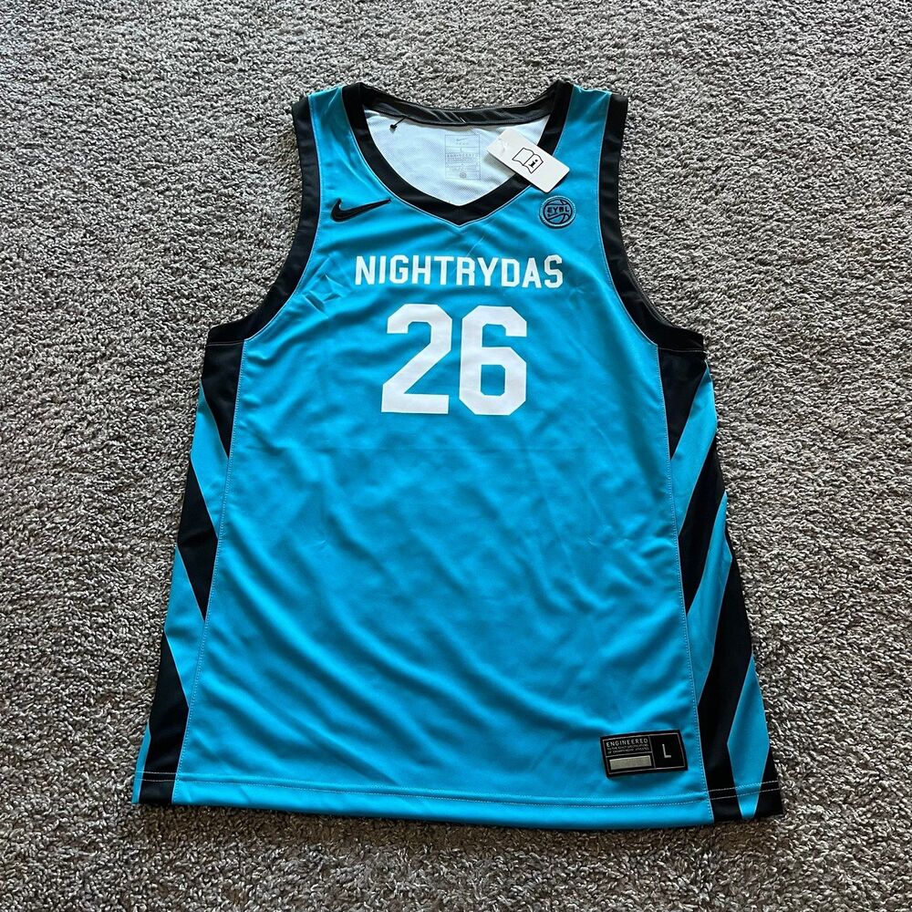 NEW Nike EYBL Nightrydas Basketball Jersey Mens Size Large NBA Cam Boozer